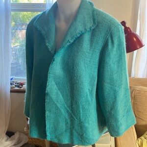Lafayette 148 New York Turquoise Blazer